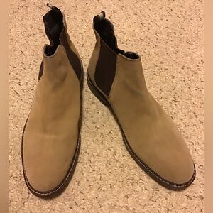 MENS FRANCO FORTINI SUEDE CHUKA PULL ON  BOOTS 9.5 GUC STYLE GLORY SHOES